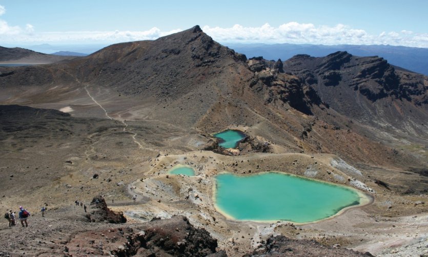 Emerald Lakes du Tongariro. Emerald Lakes du Tongariro.