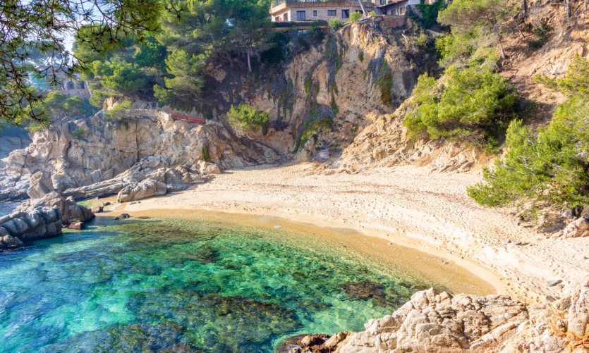 Cala Sa Cova à Platja d'Aro. Cala Sa Cova à Platja d'Aro.