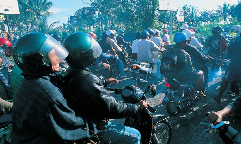 Denpasar is re-invaded not by Holland but by many local bikers. Denpasar is re-invaded not by Holland but by many local bikers.