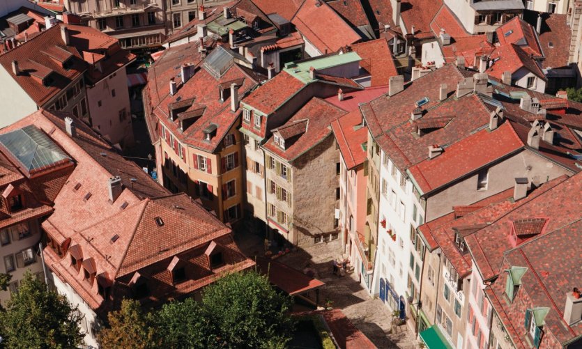 Vue de Lausanne. Vue de Lausanne.