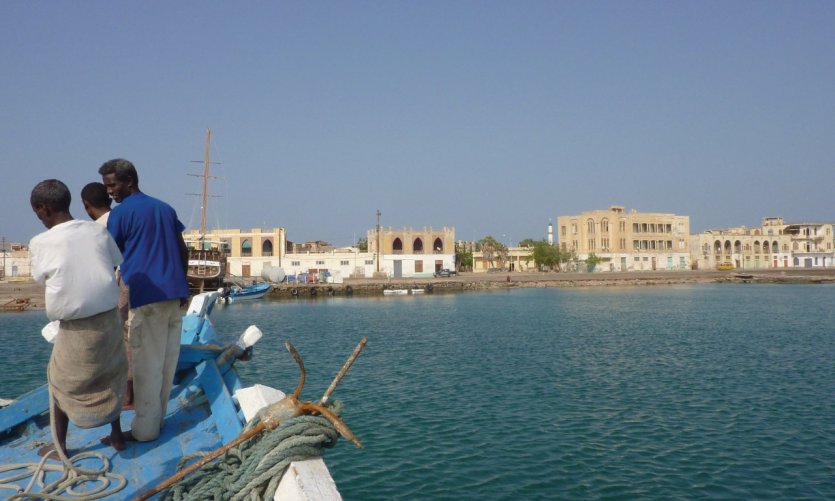 <p>Arrivée dans le port de Massawa.</p> <p>Arrivée dans le port de Massawa.</p>