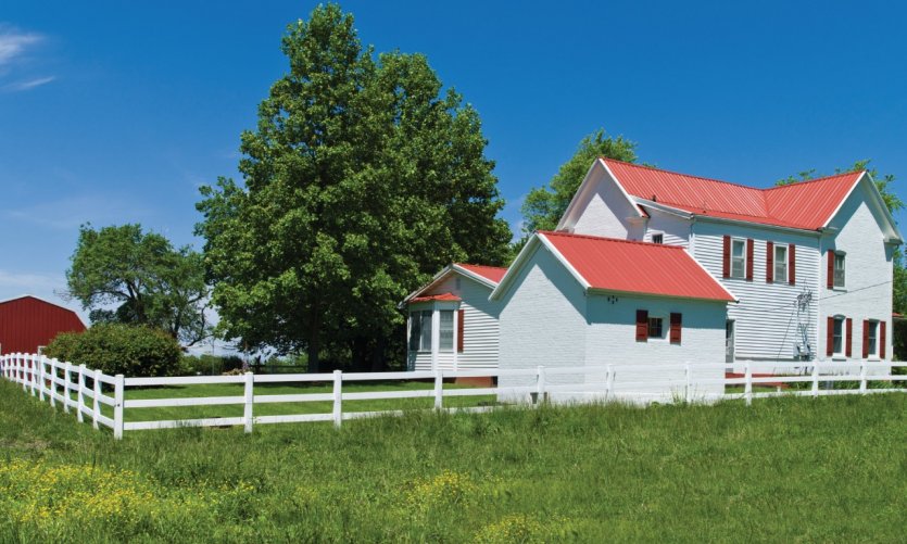 Ferme près de Bourbon. Ferme près de Bourbon.