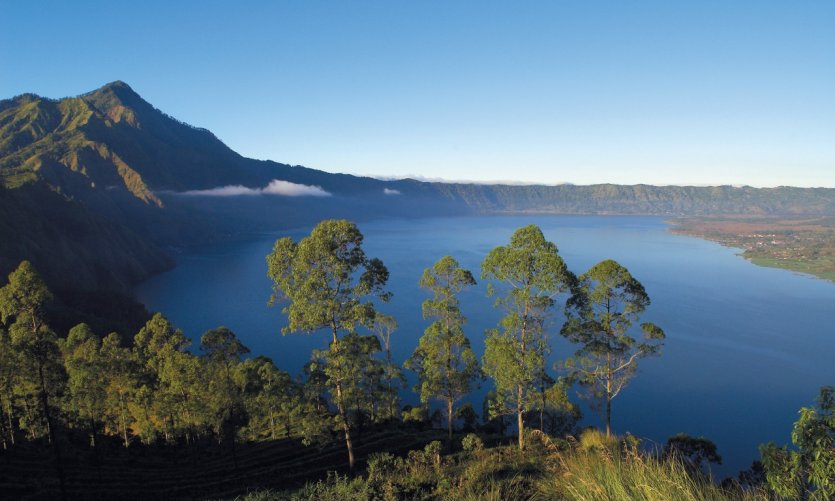 Splendid panorama at the top of Mount Batur. Splendid panorama at the top of Mount Batur.