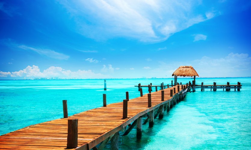 Isla Mujeres, dans la mer des Caraïbes. Isla Mujeres, dans la mer des Caraïbes.