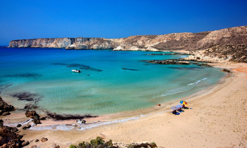 L'île de Koufonissi. L'île de Koufonissi.