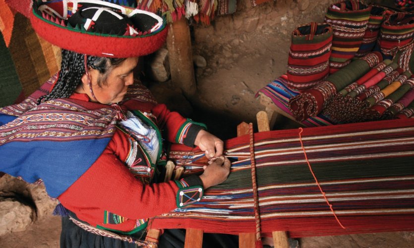 Tisseuse en el pueblo de Chinchero. Tisseuse en el pueblo de Chinchero.