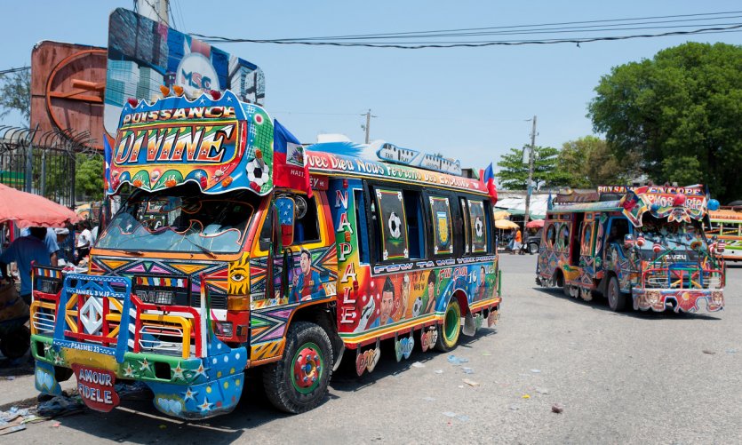 Tap-Taps, Port-au-Prince. Tap-Taps, Port-au-Prince.