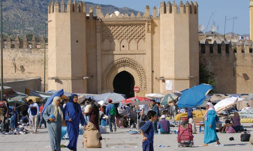 <p>Mercadillo frente a la puerta Bab Chorfa, la puerta de kasbah Nouar.</p> <p>Mercadillo frente a la puerta Bab Chorfa, la puerta de kasbah Nouar.</p>