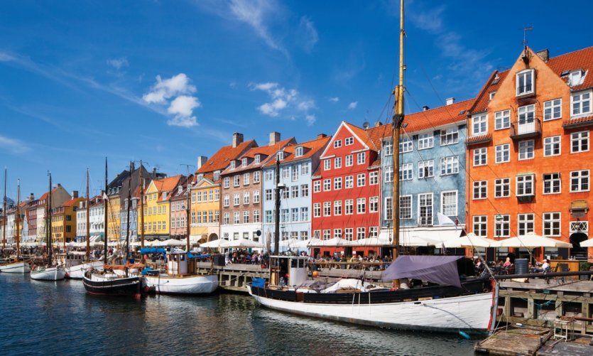 Nyhavn, le canal central de Copenhague. Nyhavn, le canal central de Copenhague.