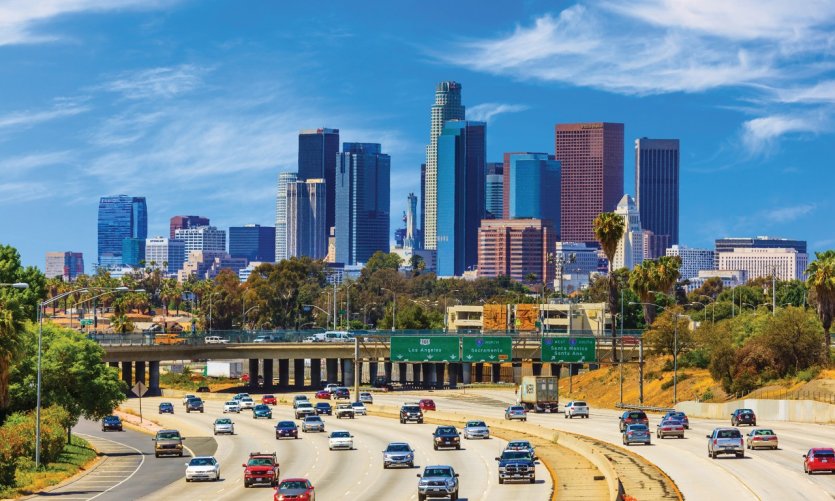 Circulation à Los Angeles. Circulation à Los Angeles.