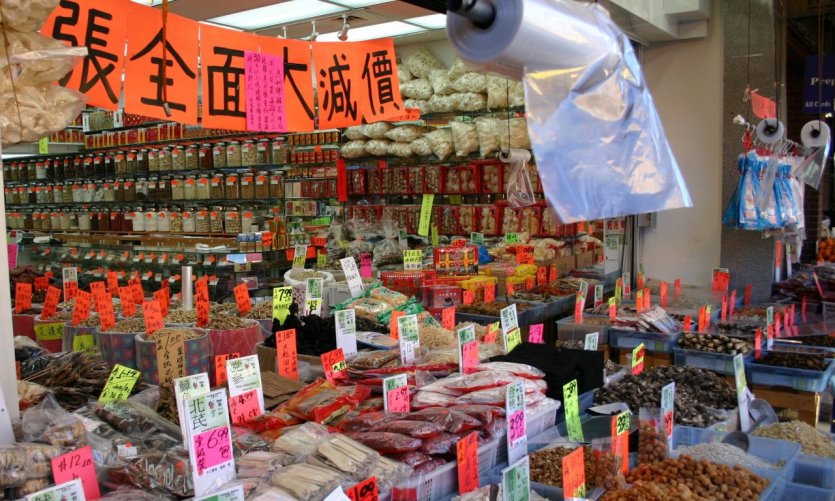 Marché chinois, Vancouver. Marché chinois, Vancouver.