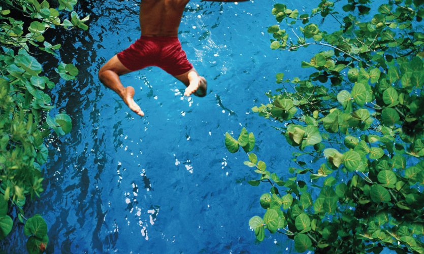Las aguas son propicias a los chapuzones. Las aguas son propicias a los chapuzones.