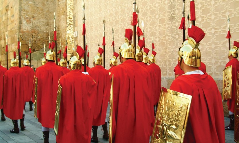 Défilé lors de la Semaine Sainte à Rome. Défilé lors de la Semaine Sainte à Rome.
