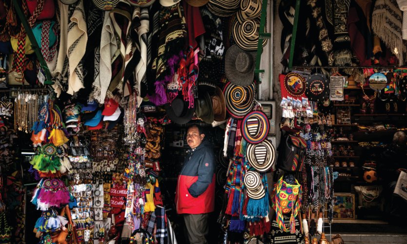 La variété de l'artisanat colombien. La variété de l'artisanat colombien.