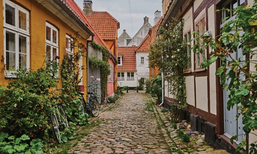 Les petites rues pavées d'Helsingor Les petites rues pavées d'Helsingor