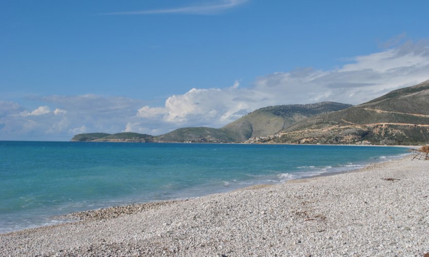 Plage de Borsh. Plage de Borsh.