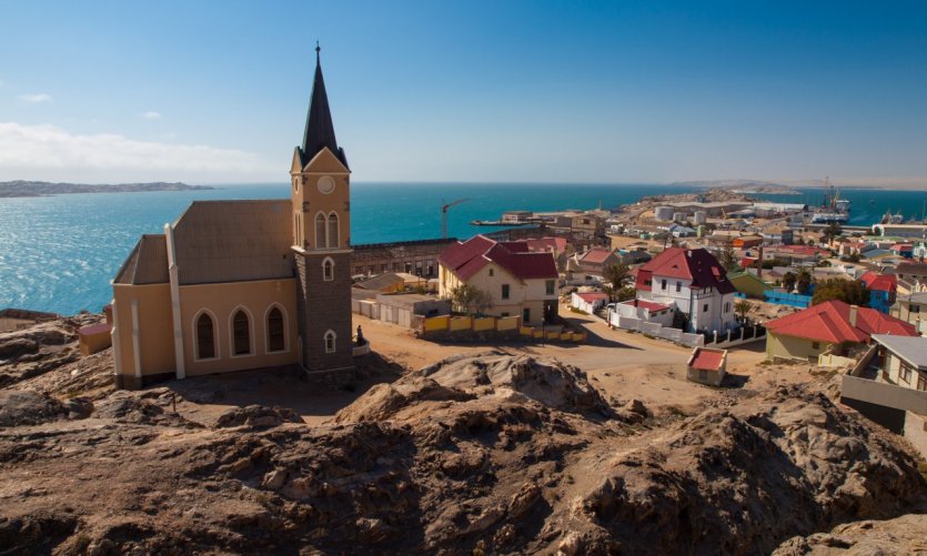 Vue générale sur Lüderitz. Vue générale sur Lüderitz.