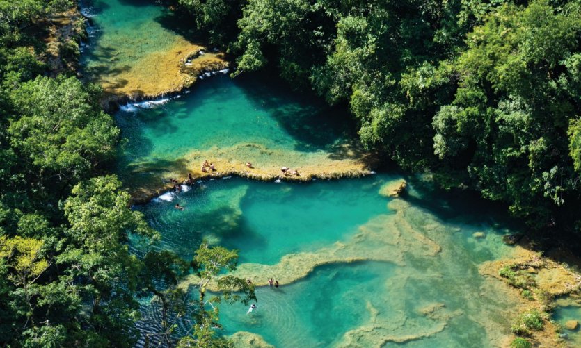 Les piscines naturelles de Semuc Champey. Les piscines naturelles de Semuc Champey.