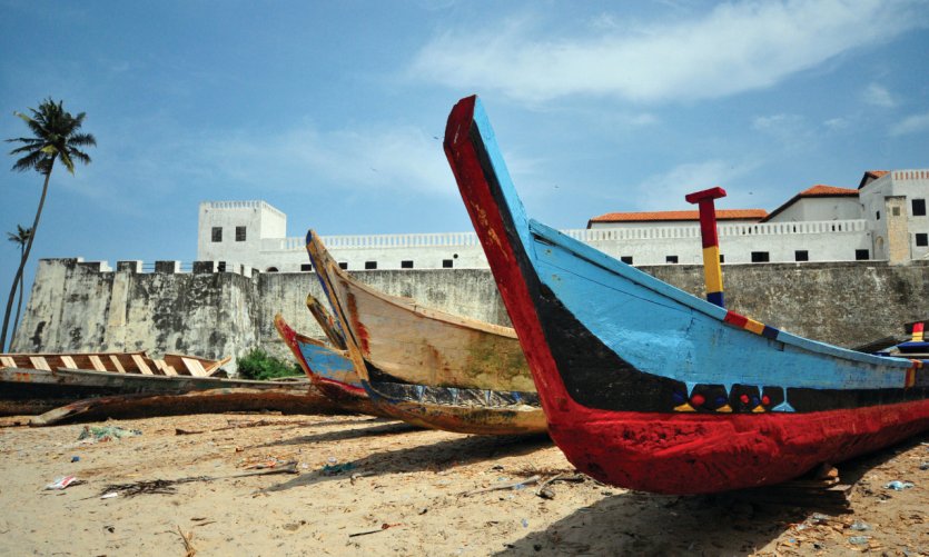 Bateaux de pêche à Elmina. Bateaux de pêche à Elmina.