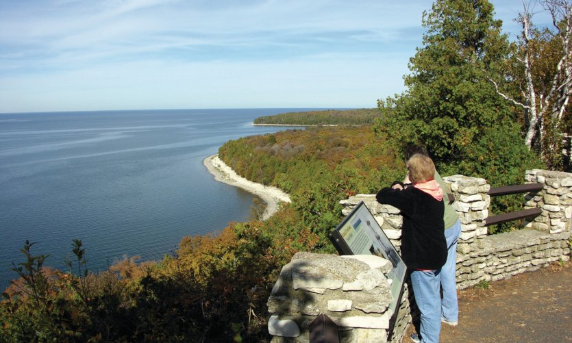 La Sven's Bluff dans le Peninsula State Park La Sven's Bluff dans le Peninsula State Park