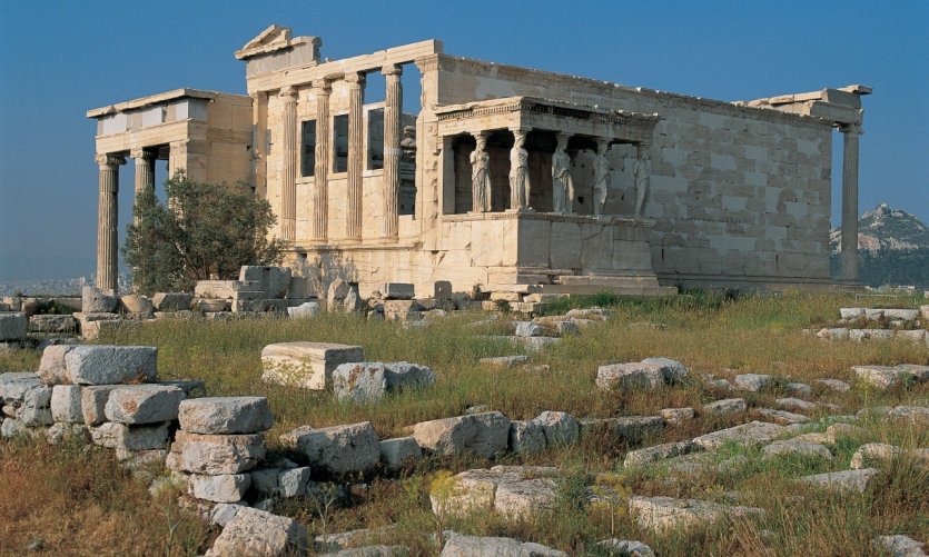 The Erechtheion of the Acropolis. The Erechtheion of the Acropolis.
