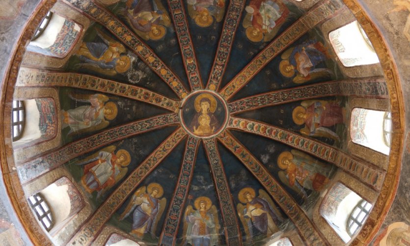 Mosaïque de la Vierge à l'Enfant, église Saint-Sauveur-in-Chora. Mosaïque de la Vierge à l'Enfant, église Saint-Sauveur-in-Chora.