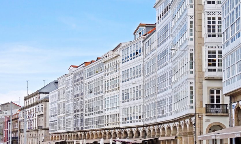 Avenida de la marina, La Corogne. Avenida de la marina, La Corogne.