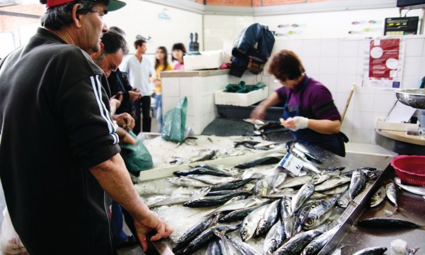 Marché de poisson d'Olhão. Marché de poisson d'Olhão.