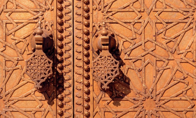 El-Jedid, porte du Palais Royal. El-Jedid, porte du Palais Royal.