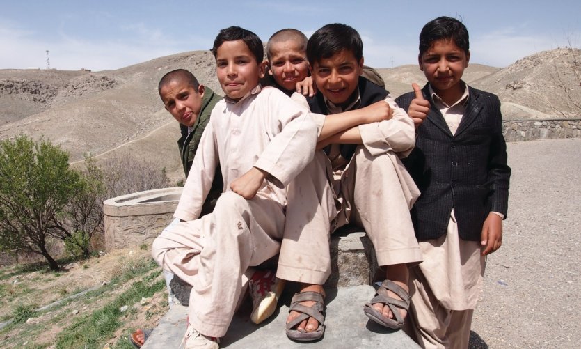Enfants rencontrés sur la colline dominant Hérât. Enfants rencontrés sur la colline dominant Hérât.