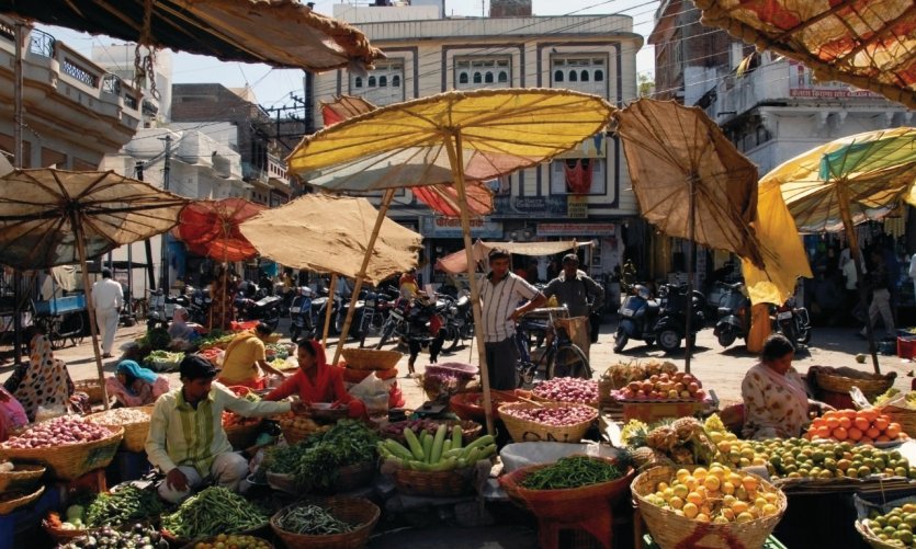Marché d'Udaïpur. Marché d'Udaïpur.