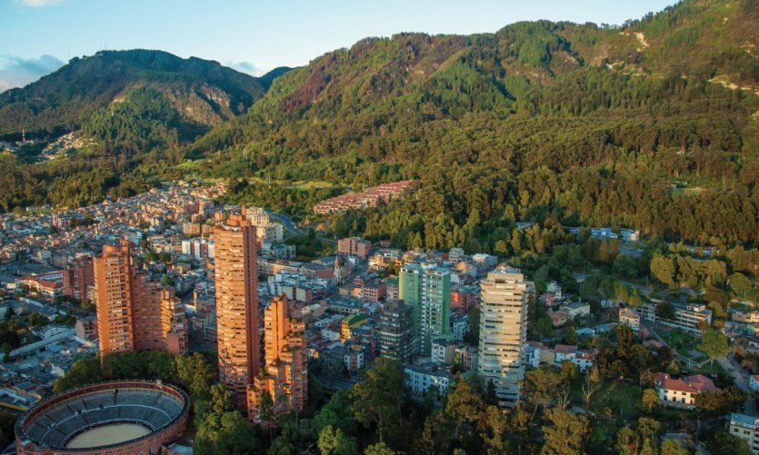 Vue sur Bogota. Vue sur Bogota.