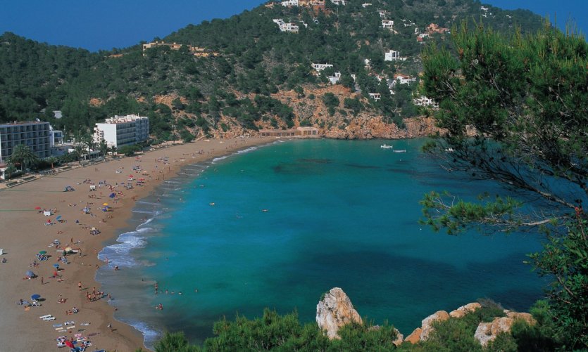 Cala San Vicente et ses eaux bleu turquoise. Cala San Vicente et ses eaux bleu turquoise.