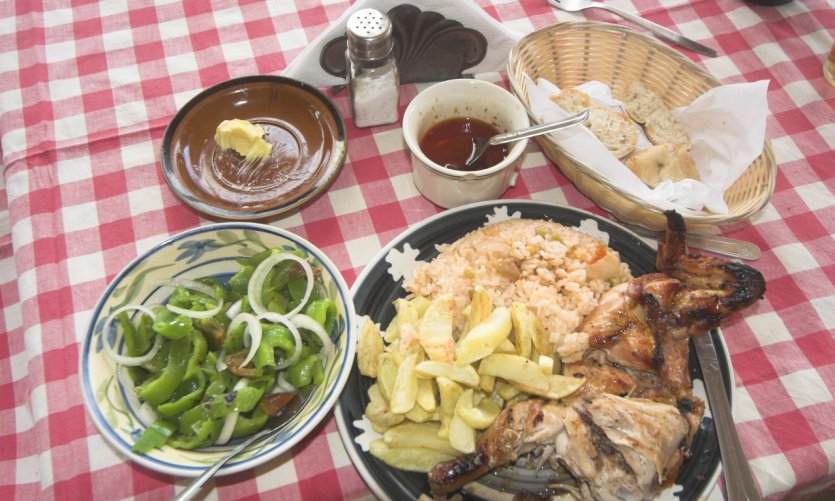 Repas typique du Mozambique. Repas typique du Mozambique.