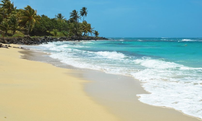 Plage sur Big Corn Island. Plage sur Big Corn Island.