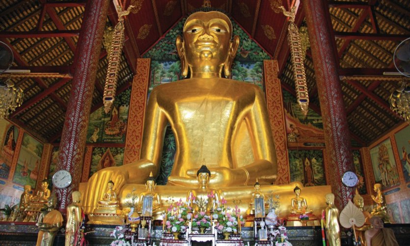 Vue du bouddha de Wat Jet Yot. Vue du bouddha de Wat Jet Yot.