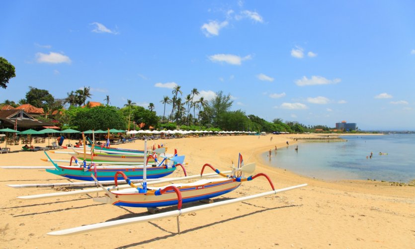 Plage de Sanur. Plage de Sanur.