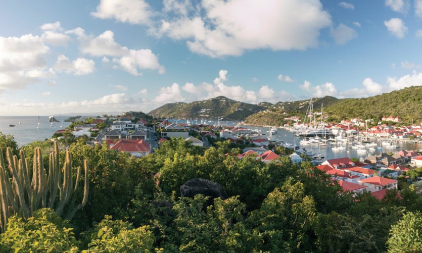 Le port de Gustavia. Le port de Gustavia.