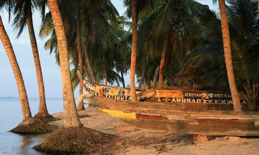 Le village de Ada Foah. Le village de Ada Foah.