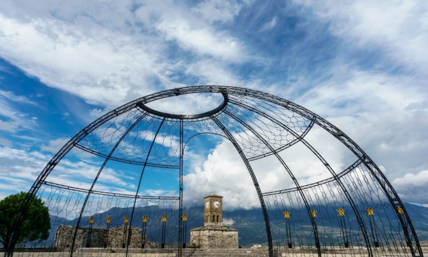 Ville de Gjirokastra. Ville de Gjirokastra.