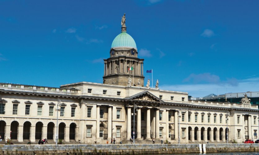 The Custom House, imaginé par James Gandon. The Custom House, imaginé par James Gandon.