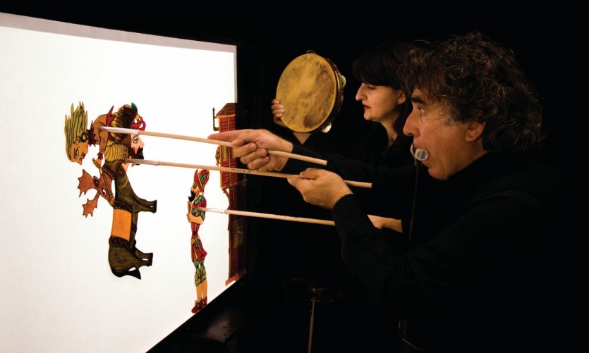 Spectacle de Karagöz, théâtre d'ombres. Spectacle de Karagöz, théâtre d'ombres.