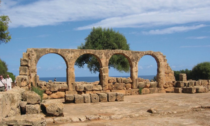 Remains of the ancient city of Tipasa. Remains of the ancient city of Tipasa.