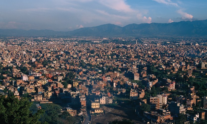 Autour de Kathmandou, les cultures ont cédé la place au béton. Depuis quelques années, la capitale connaît un véritable boom urbain. Autour de Kathmandou, les cultures ont cédé la place au béton. Depuis quelques années, la capitale connaît un véritable boom urbain.