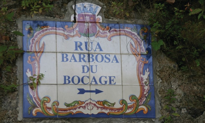 Plaque de rue à Sintra. Plaque de rue à Sintra.