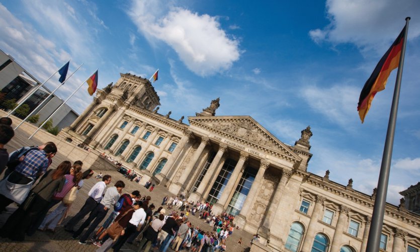 Fil d'attente pour visiter le Reichstag Fil d'attente pour visiter le Reichstag