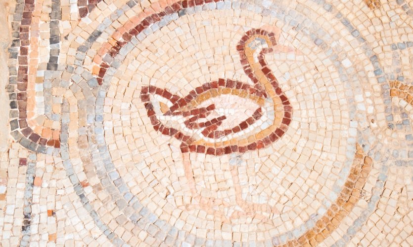 <p>Sol en mosaicos de Qasr Hallabat.</p> <p>Sol en mosaicos de Qasr Hallabat.</p>