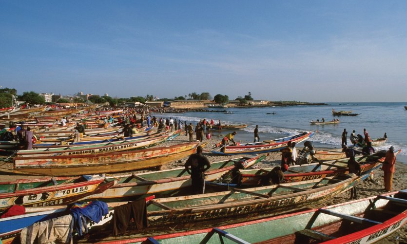 Plage de Soumbédioune. Plage de Soumbédioune.