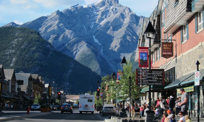 Centre-ville de Banff. Centre-ville de Banff.