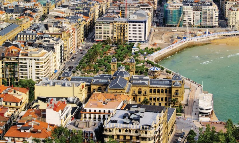 Vue sur San Sebastian. Vue sur San Sebastian.